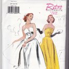 Butterick P409 Pattern Uncut 14 16 18 Retro '52 Fitted Bodice Strapless or Straps Flared Skirt Dress