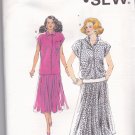 Kwik Sew 1736 Pattern uncut xs s m l xl Loose Fit Top Gathered Skirt