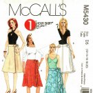 McCall's M5430 Pattern 12 14 16 18 20 Uncut 1 Hour Wrap Skirts