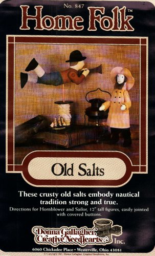 Home Folk 847 Old Salts Donna Gallagher Pattern to make 12 inch figures Horn Blower Sailor