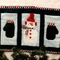 Sew Wonderful Dreams 123 Three's Company Mini Quilt Snowman Mittens Pattern to Sew