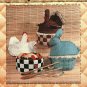 Patch Press Country Casserole Cover Pattern to sew Soft Chicken Turkey Rabbit Patch Press