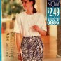 Butterick See & Sew 6886 Pattern uncut 12 14 16 Loose Fit Top Wrap Skirt
