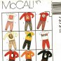 McCall's 7373 Pattern uncut 2 3 4 Toddlers Play Clothes Shirt Pants Sweats