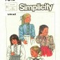 Simplicity 7013 Pattern uncut Toddlers Girls 4 5 6 Blouse with Ruffles, Peter Pan Collar