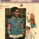 Simplicity 8126 size L 30 32 Girls Cowl Neck Top Vest may be missing pieces, 50 cents plus shipping