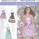 Simplicity 1655 Pattern Uncut 4 6 8 10 12 Strapless Dress Jessica McClintock