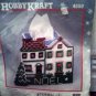 Christmas Village House Noel Holiday Decor Plastic Canvas Kit Tissue Cover Hobby Kraft 4559