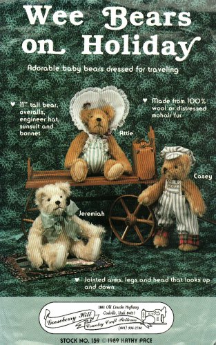 Wee Bears On Holiday Gooseberry Hill 159 Sewing Pattern Jointed Bears and Clothes