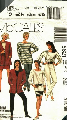 McCall's 5621 size 10 12 Cardigan Top Skirt Pants may be missing pieces, 50 cents plus shipping