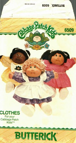 Butterick 6509 CPK Cabbage Patch Kids Clothes Pattern may be missing pieces, 50 cents plus shipping