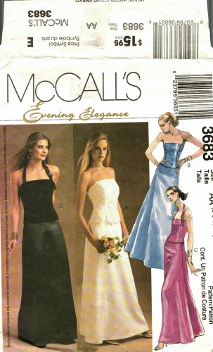 McCall's 3683 size 12 Evening Tops Long Skirt may be missing pieces, 50 cents plus shipping