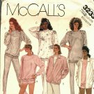 McCall's 3233 Pattern Uncut Medium 14 16 Jacket Top Pants Shorts Sweats for Knit Fabrics