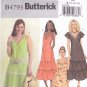 Butterick B4793 Pattern uncut 8 10 12 14 A-Line V Neck Dress Tiered Skirt