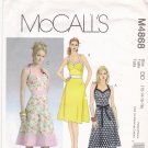 McCall's M4868 Pattern uncut 12 14 16 18 A Line Halter Dresses