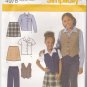 Simplicity 4978 Pattern 3 4 5 6 uncut Girls Toddlers Pants Shirt Skirt Vest