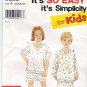 Simplicity 9882 Pattern 3 4 5 6 7 8 uncut Girls Boys Toddlers Pajamas