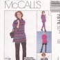 McCall's 7876 Pattern uncut small 8 10 Cowl or V Neck Top Skirt Pants Shorts