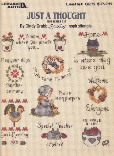 Just a Thought Mini Series #19 Cross Stitch pattern chart leaflet Miniatures