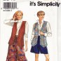 Simplicity 8059 Uncut Long Shaped Hem Vest Split Skirt all sizes
