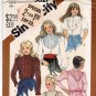 Simplicity 5627 Pattern uncut Girls 8 Tuxedo Blouse Ruffles Stand Up Collar Vintage 1980s