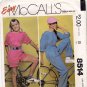 McCall's 8514 Pattern uncut Girls 7 Short or Long Jumpsuit Sash for Stretch Knits Vintage 1980s