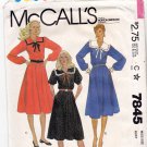 McCall's 7845 Pattern uncut 12 Pullover Dress Sailor Collar Flared Skirt