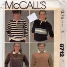 McCall's Pattern 8712 Uncut Large 40 42 Men Women Unisex Vintage 1980s the Gap