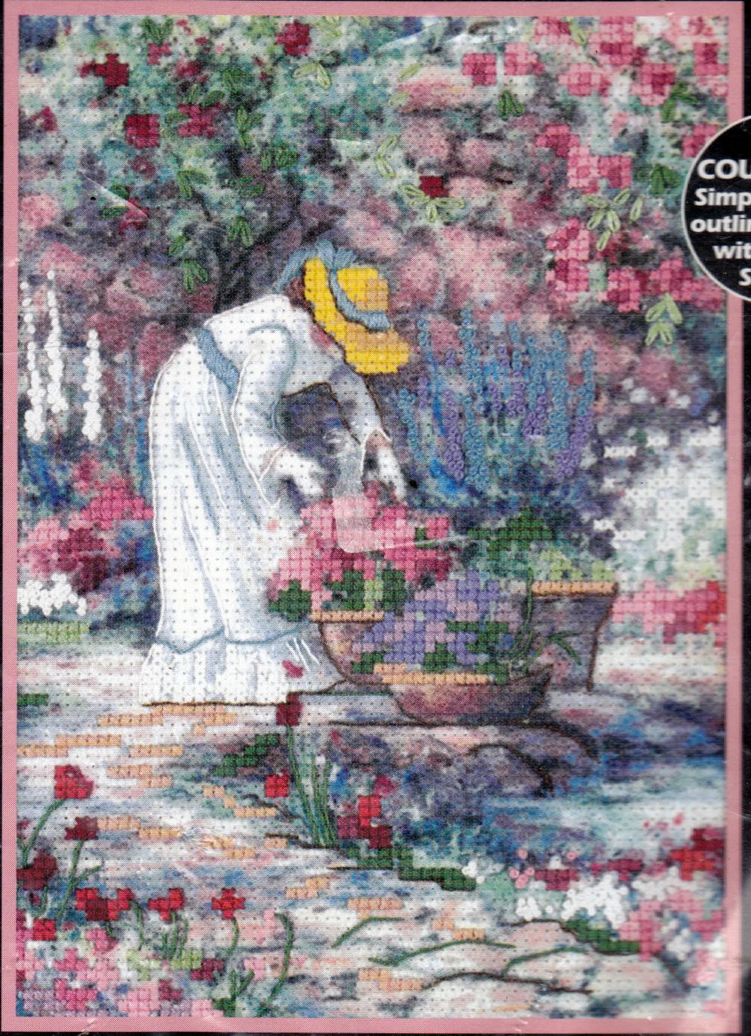 "Her Garden" Dimensions No-Count Cross Stitch Kit 5x7 inches 6734