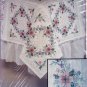 Bucilla Colorpoint Paintstitching Stamped Kit Floral Wreath Quilt Blocks 4 Squares 63630