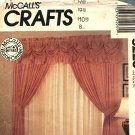 McCall's 5223 Pattern Draperies Window Treatments Panel Valance Curtains
