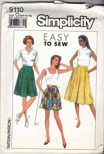 Simplicity 9110 Pattern uncut 12 14 16 Culottes in 3 Lengths