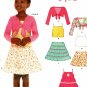 New Look 6582 Pattern uncut Toddlers Girls 3 4 5 6 7 8 Dress Tiered Skirt Bolero Tank