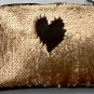 Two Way Sparkle 7 inch Tablet Sleeve Evening Bag Sequins Matte Gold Black