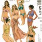 McCall's M4471 Pattern uncut 12 14 16 18 Two Piece Bathing Suit Bikini Swimsuit Pareo