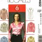 McCall's M4922 Pattern uncut 10 12 14 16 Semi Fitted Shirts Princess Seams Sleeve Variations