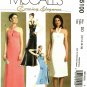 McCall's M5100 Pattern uncut 12 14 16 18 Lined Evening Cocktail Dress Halter Twist Bodice