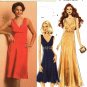 Butterick B5212 Pattern uncut 16 18 20 22 Fitted Sleeveless Crossover Dress Cocktail or Evening