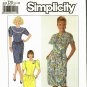 Simplicity 9704 Pattern uncut 4 6 8 10 12 Knee Length Dress Back Zip Capelet Collar