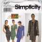 Simplicity 8057 Pattern uncut 20 22 24 Fit Flare Jacket Sleeveless Dress Designs By Shanti
