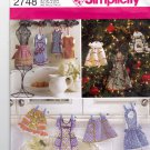 Simplicity 2748 Pattern uncut Apron Ornaments for Christmas or Decor Andrea Schewe