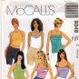 McCall's 9348 Pattern uncut M L 12 14 16 18 One Yard Summer Tops for Stretch Knits