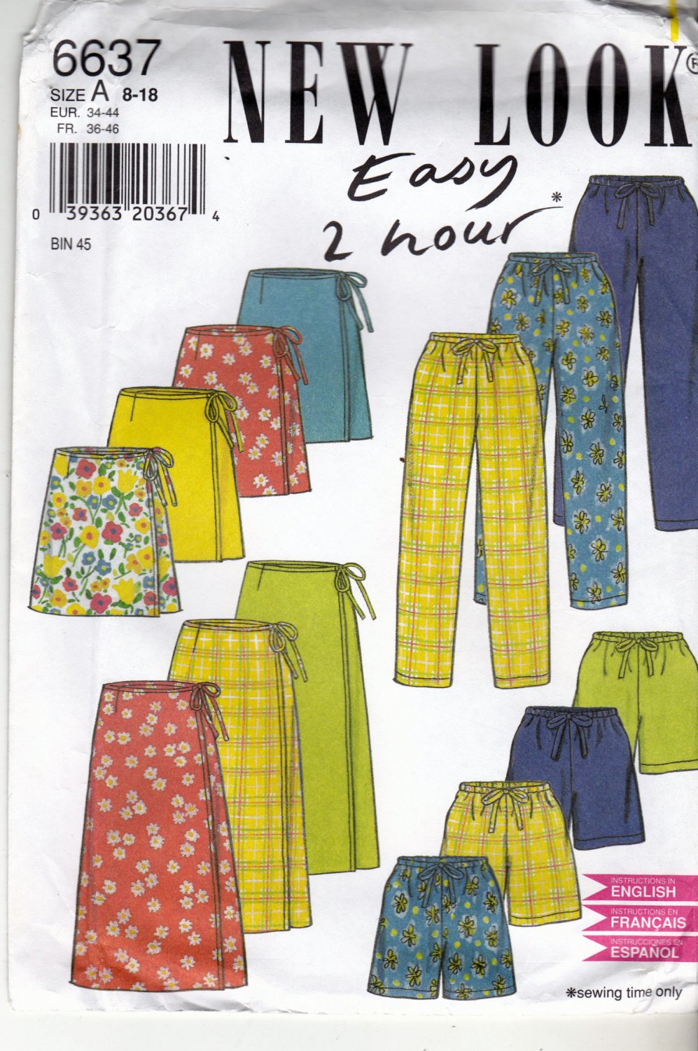 Simplicity New Look 6637 Pattern uncut 8 10 12 14 16 18 Skirts in Two ...