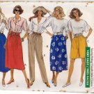 Butterick 4137 Pattern uncut XS-S-M Skirt Shorts Culottes Pants Vintage 1980s