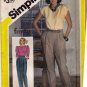 Simplicity 5830 Ricki for Finity Pattern 10 uncut Pleated Pants Vintage 1980s