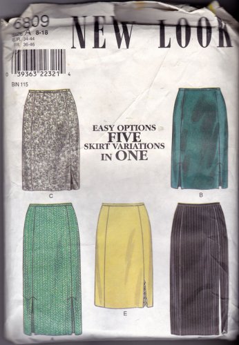 Simplicity New Look 6809 Pattern uncut 8 10 12 14 16 18 Skirts