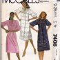 McCall's 7408 Pattern uncut small 10 12 Loose Fit Dress for Border Print or Eyelet 1980s
