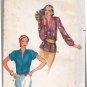 Butterick 6811 Pattern uncut 10 Blouse with Standing Collar Front Bodice Tucks 1980s