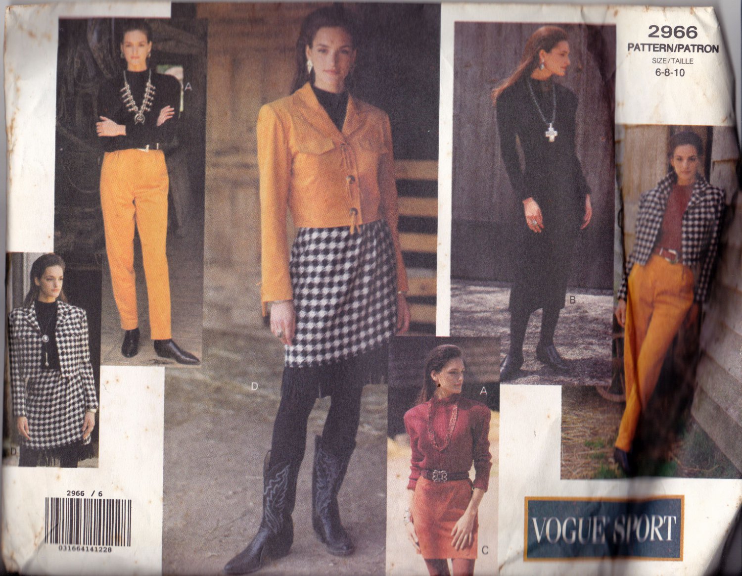 Vogue Sport 2966 Pattern uncut 6 8 10 Jacket Dress Top Skirt with