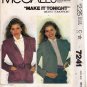 McCall's 7241 Pattern uncut medium 14 16 Jacket Fake Fur or other fabrics